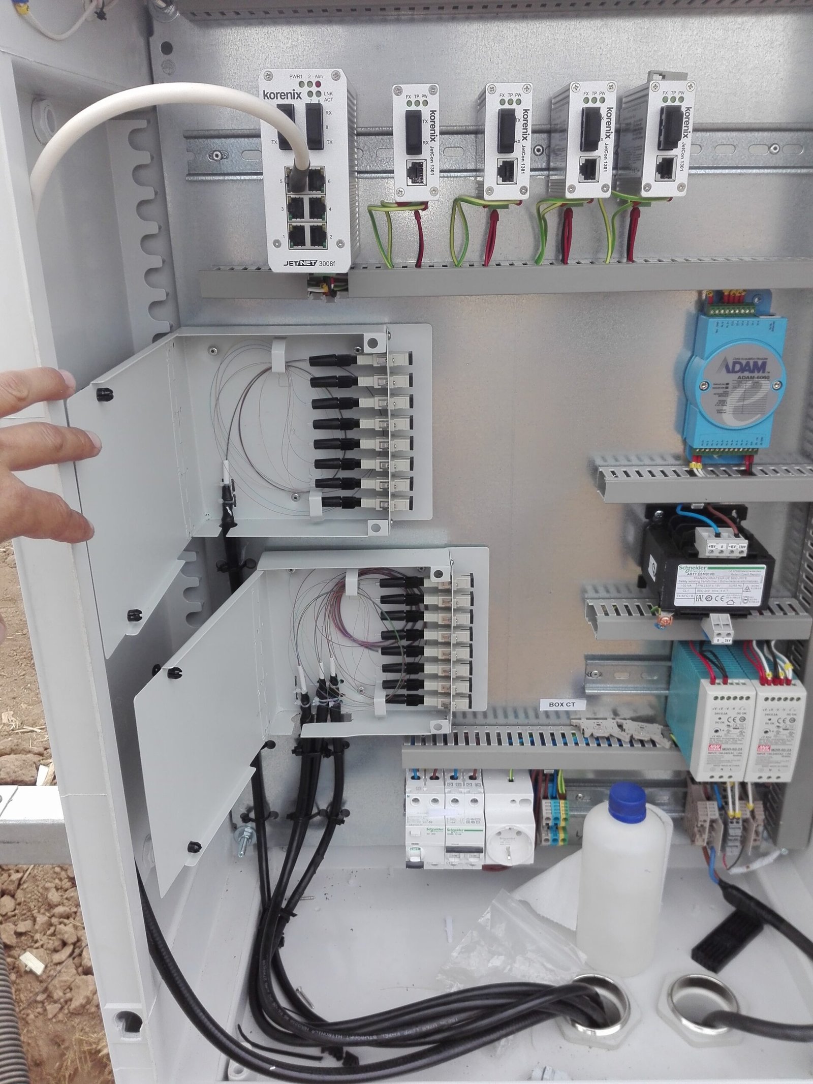 Gabinete principal de comunicaciones para proyecto CCTV